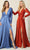 May Queen MQ1835 - Ruched A-Line Evening Dress Mother of the Bride Dresess