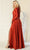 May Queen MQ1835 - Ruched A-Line Evening Dress Mother of the Bride Dresess 6 / Red