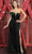 May Queen MQ1839 - Plunging Sweetheart Glitter Evening Gown Prom Dresses 4 / Huntergreen