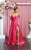 May Queen MQ1846 - Strapless High Slit Prom Dress Special Occasion Dress