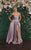 May Queen MQ1846 - Strapless High Slit Prom Dress Special Occasion Dress 4 / Victorian Lilac