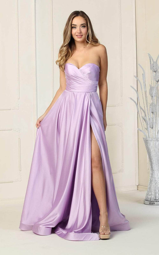 May Queen - MQ1846 Strapless Sweetheart Neck Prom Dress - 1 pc Lilac in Size 10 Available CCSALE 10 / Lilac