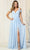 May Queen MQ1848 - Cold Shoulder Formal Gown Special Occasion Dress 4 / Babyblue