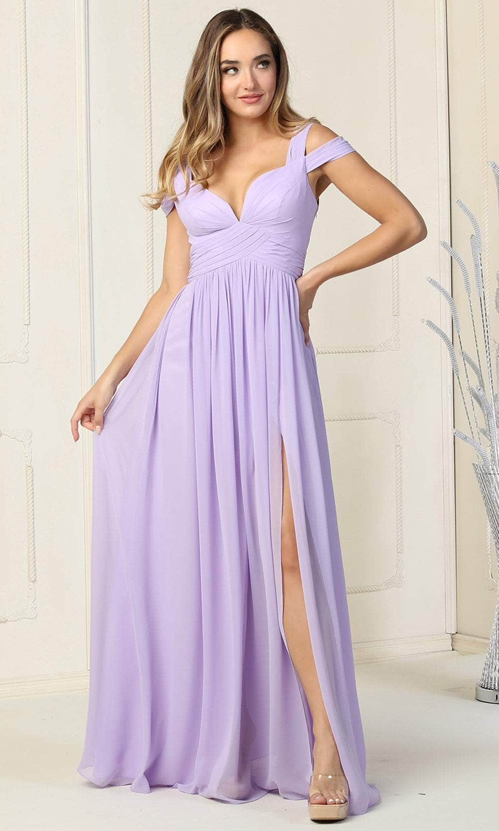 May Queen MQ1848 - Cold Shoulder Formal Gown – Couture Candy