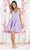May Queen MQ1862 - Embroidered V-Neck Cocktail Dress Special Occasion Dress 4 / Lilac