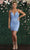 May Queen MQ1872 - Appliqued Fitted Cocktail Dress Special Occasion Dress 4 / Dustyblue