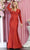 May Queen MQ1873 - V-Neck Knotted Formal Dress Special Occasion Dress 4 / Rust