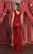 May Queen MQ1874 - Sequined Surplice Evening Gown Special Occasion Dress