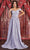 May Queen MQ1876 - Glitter Off Shoulder Prom Dress Special Occasion Dress 4 / Lilac