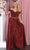 May Queen MQ1876B - Glitter Off Shoulder Prom Dress Prom Dresses 22 / Burgundy