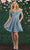 May Queen MQ1879 - Off Shoulder Cocktail Dress With Pocket Special Occasion Dress