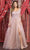 May Queen MQ1880 - Embroidered V-Neck A-Line Formal Gown Prom Dresses S / Mauve