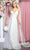 May Queen MQ1885 - V Neck Lace-Up Back Bridal Gown Special Occasion Dress 4 / Ivory