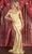 May Queen MQ1892 - Off Shoulder Cowl Neckline Satin Gown Special Occasion Dress
