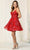 May Queen MQ1894 - 3D Florals V-Neck Cocktail Dress Special Occasion Dress