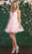 May Queen MQ1896 - Lace Applique Cocktail Dress Special Occasion Dress 2 / Blush