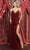 May Queen MQ1900 - Sequin V-Neck Evening Gown Evening Dresses 2 / Burgundy