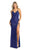 May Queen MQ1900 - Sequin V-Neck Evening Gown Evening Dresses 2 / Royal Blue