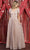 May Queen MQ1902B - Scallop Modest Pleated A-line Gown Evening Dresses 6XL / Rosegold