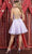 May Queen MQ1907 - Glitter Lace Up Cocktail Dress Cocktail Dresses