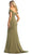 May Queen MQ1909 - Off Shoulder Seamed Prom Gown Prom Dresses