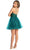 May Queen MQ1913 - Beaded Lace V-Neck Cocktail Dress Cocktail Dresses