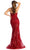 May Queen MQ1921 - Embroidered Sheath Evening Dress Evening Dresses