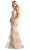 May Queen MQ1922 - Embroidered Cutout Back Dress Evening Dresses 2 / Rosegold