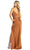 May Queen MQ1927 - Ruched Plunging V-Neck Prom Gown Prom Dresses