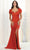 May Queen MQ1928 - Shawl Sleeve Mermaid Evening Dress