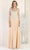 May Queen MQ1929 - Quarter Sleeve Sweetheart A Evening Dress Evening Dresses M / Champagne