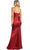 May Queen MQ1931 - Sleeveless V-Neck Sheath Prom Gown Prom Dresses