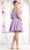 May Queen MQ1934 - Floral Applique Homecoming Dress Cocktail Dresses