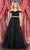 May Queen MQ1935 - Embroidered A-Line Prom Dress Prom Dresses 4 / Black