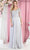 May Queen MQ1936 - Long Sleeve V Neck Evening Dress Evening Dresses S / Silver