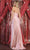 May Queen MQ1946 - Strapless High Slit Prom Gown Evening Dresses