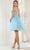 May Queen MQ1949 - V-Neck Illusion Bodice Cocktail Dress Cocktail Dresses