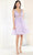 May Queen MQ1949 - V-Neck Illusion Bodice Cocktail Dress Cocktail Dresses 4 / Lilac