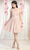 May Queen MQ1952 - One Shoulder A-Line Cocktail Dress Cocktail Dresses 4 / Blush