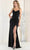 May Queen MQ1954 - Dual Strap Ruched Evening Gown Evening Dresses 4 / Black