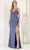 May Queen MQ1954 - Dual Strap Ruched Evening Gown Evening Dresses 4 / Dustyblue