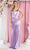 May Queen MQ1955 - V-Neck Wrap Sheath Evening Gown Prom Dresses 4 / Mauve