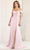 May Queen MQ1960 - Draped Off Shoulder Prom Dress Prom Dresses 2 / Blush