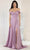 May Queen MQ1960 - Draped Off Shoulder Prom Dress Prom Dresses 2 / Mauve