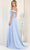 May Queen MQ1960 - Draped Off Shoulder Prom Dress Prom Dresses