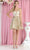 May Queen MQ1965 - Sequined A-Line Cocktail Dress Cocktail Dresses 4 / Champagne/Gold