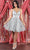 May Queen MQ1965 - Sequined A-Line Cocktail Dress Cocktail Dresses 4 / Silver