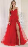 May Queen MQ2013 - Applique Tulle Prom Dress 12 / Hunter Green