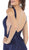 May Queen - Plunging V-Neck High Slit Lace Gown MQ1624 - 1 pc Navy In Size 2 Available CCSALE 2 / Navy