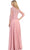 May Queen - Quarter Sleeve Lacy Chiffon Evening Gown MQ1279 - 1 pc Dusty Rose In Size M Available CCSALE M / Dusty Rose